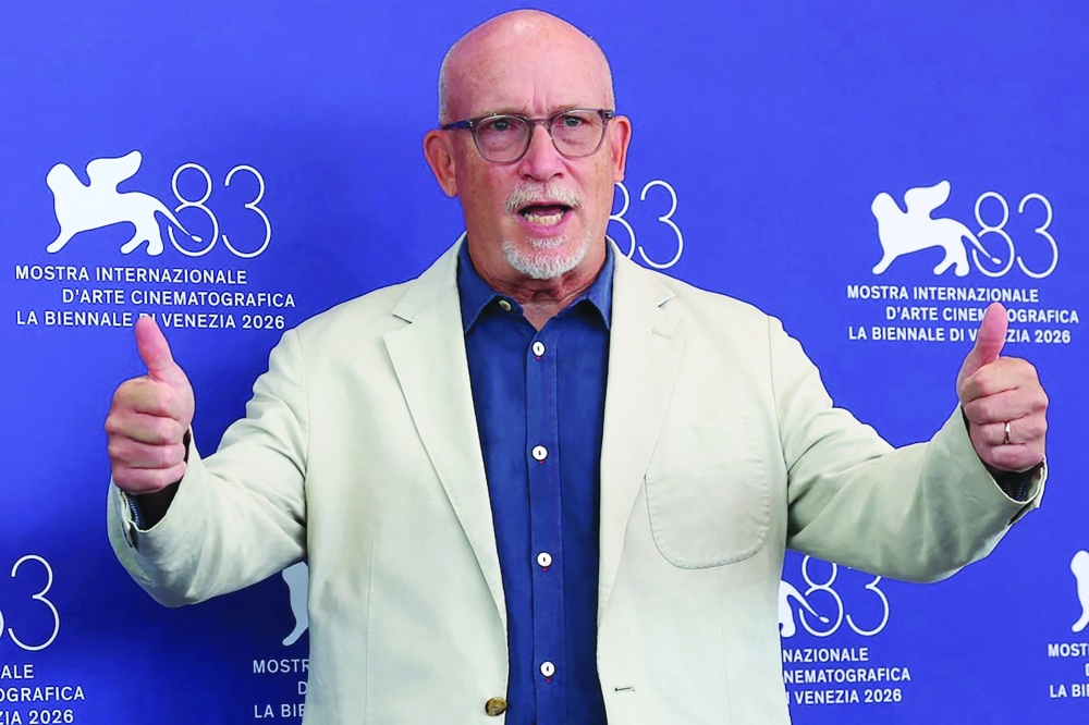 Director Alex Gibney poses during a photocall for the documentary "Musk" — Reuters