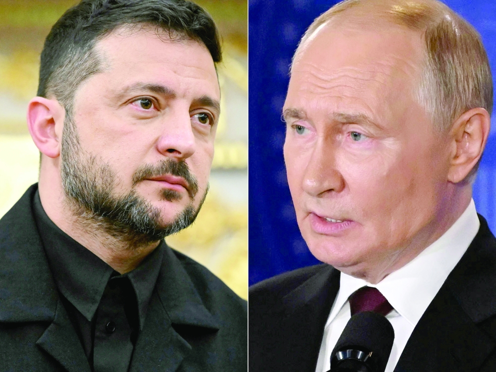 President Volodymyr Zelensky & Russian President Vladimir Putin