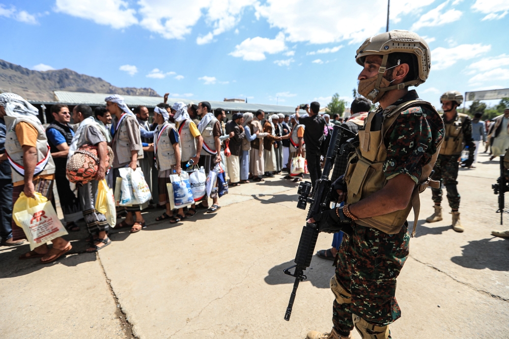 TOPSHOTSTOPSHOT-YEMEN-IRAN-US-ISRAEL-WAR-HOUTHIS