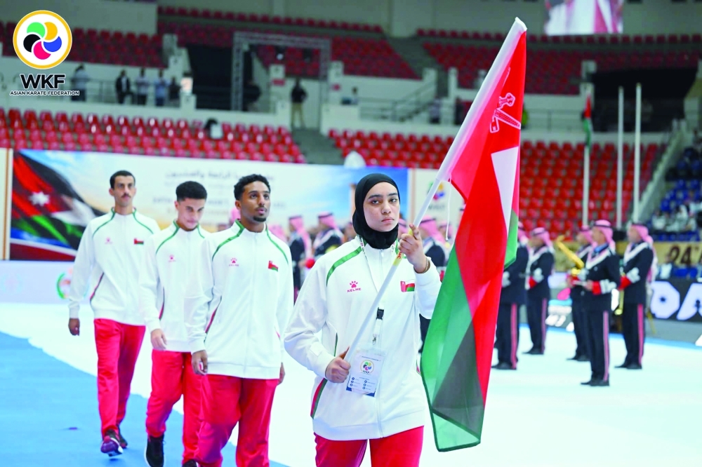 The Omani national team consisted of four athletes.