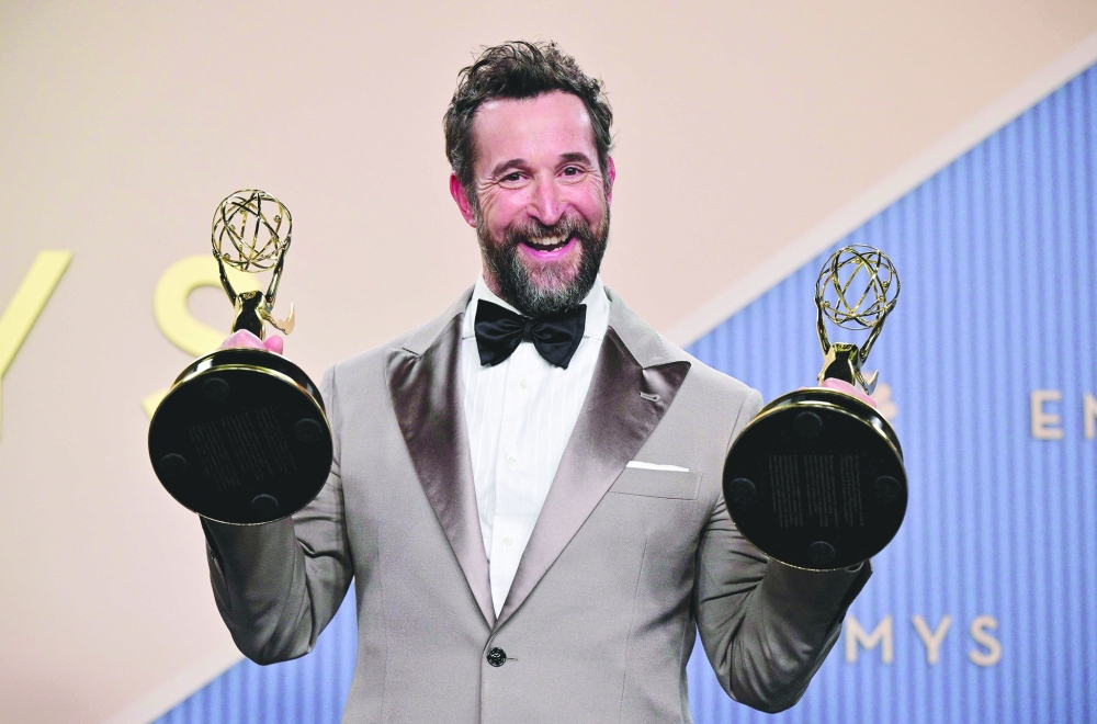 US actor Noah Wyle winner of Outstanding Lead Actor in a Drama Series and Outstanding Drama Series for "The Pitt". — AFP