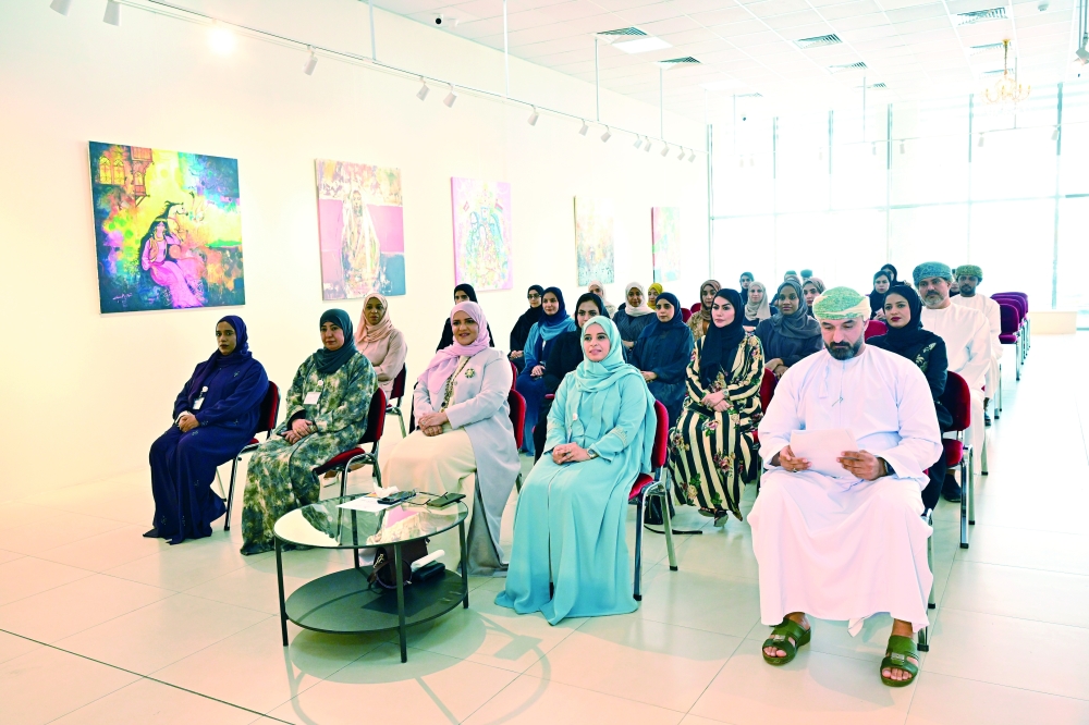 The draw at the Omani Society for Fine Arts in Ghala divided the teams into two groups. — Shamsa al Harthi