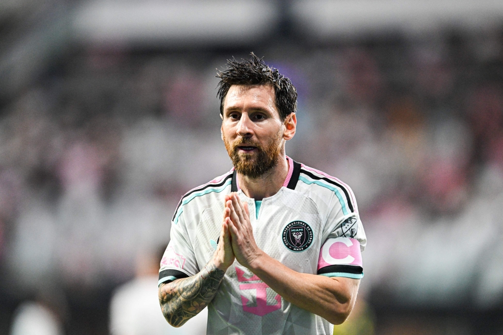 Inter Miami's Argentine forward #10 Lionel Messi