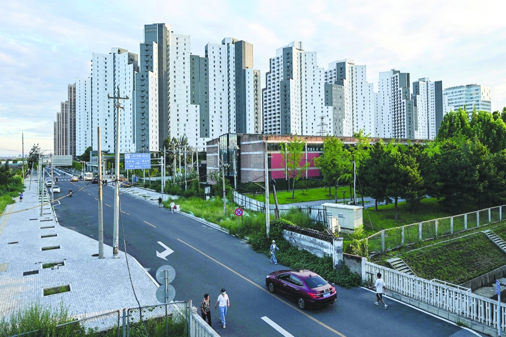 A general view shows the Baiziwan Social Housing project, a subsidised residential compound for low-income communities. — AFP