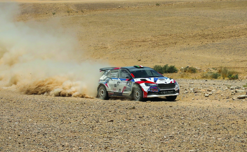 Abdullah al Rawahi with this Jordanian co-driver Atta al Hamoud in Škoda Fabia R5 had claimed the top podium last time in Jordan.