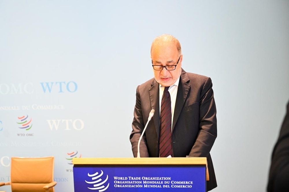 Idris bin Abdulrahman al Khanjari, Permanent Representative of the Sultanate of Oman to the United Nations and International Organizations in Geneva, at the meeting in Geneva on Wednesday.