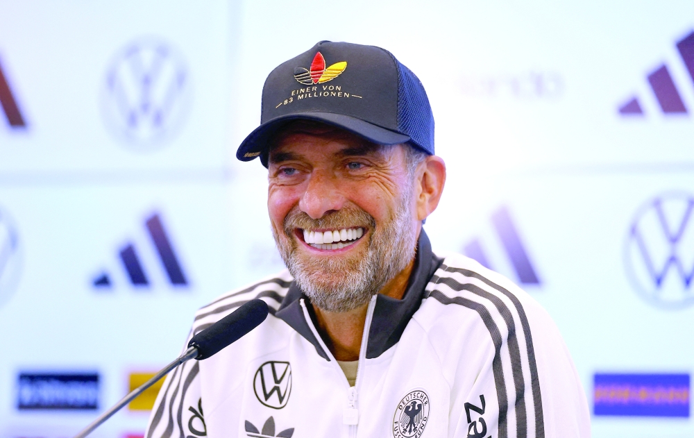Germany head coach Jurgen Klopp during the press conference ahead of Nations League in Frankfurt. — Reuters