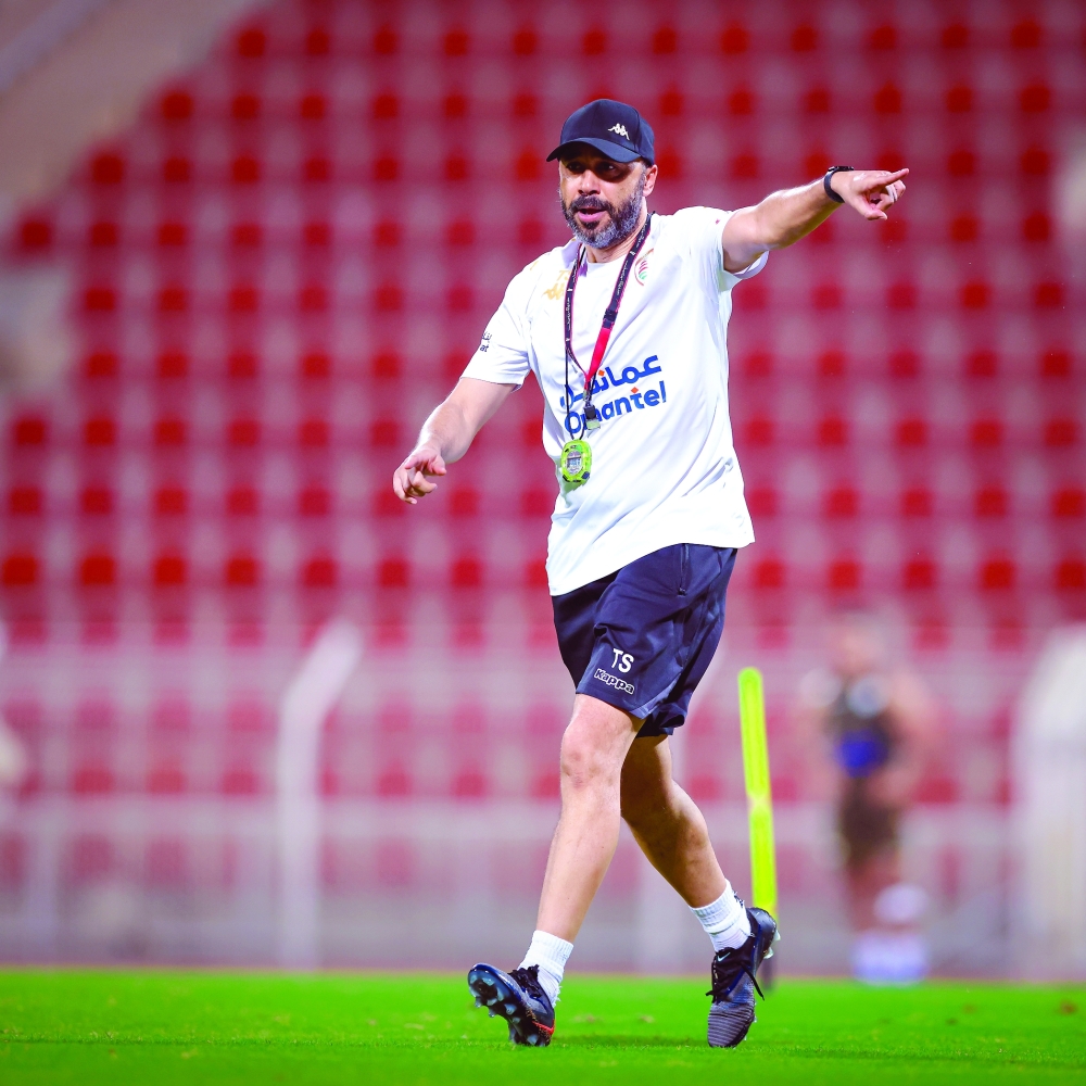 Oman head coach Tarik Sektioui