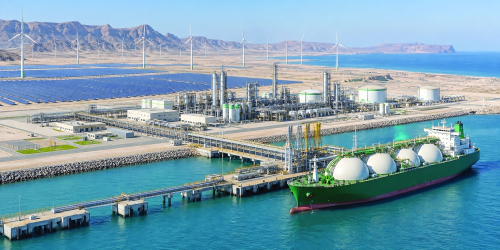 ACME Oman Phase 2 green ammonia. - Ilustration only