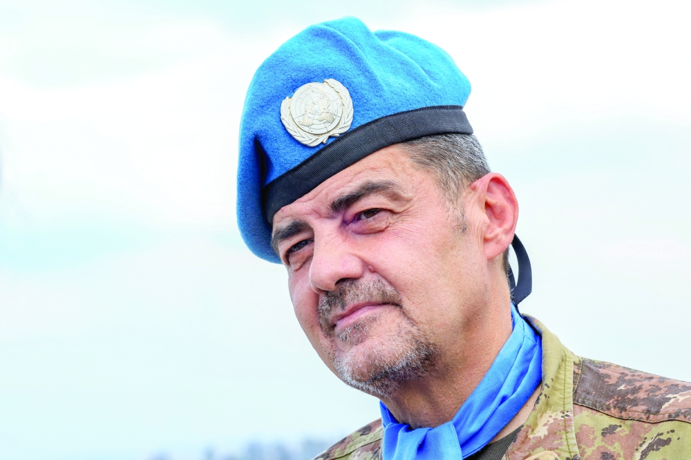 Major General Diodato Abagnara, Head of Mission and Force Commander of the United Nations Interim Force in Lebanon (UNIFIL)