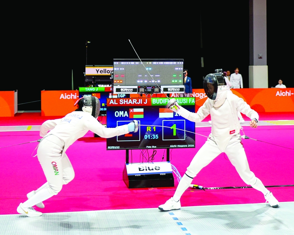 Oman's Jana al Sharji progressed to the Round of 16 but was defeated by the South Korean fencer Lim Taihe.