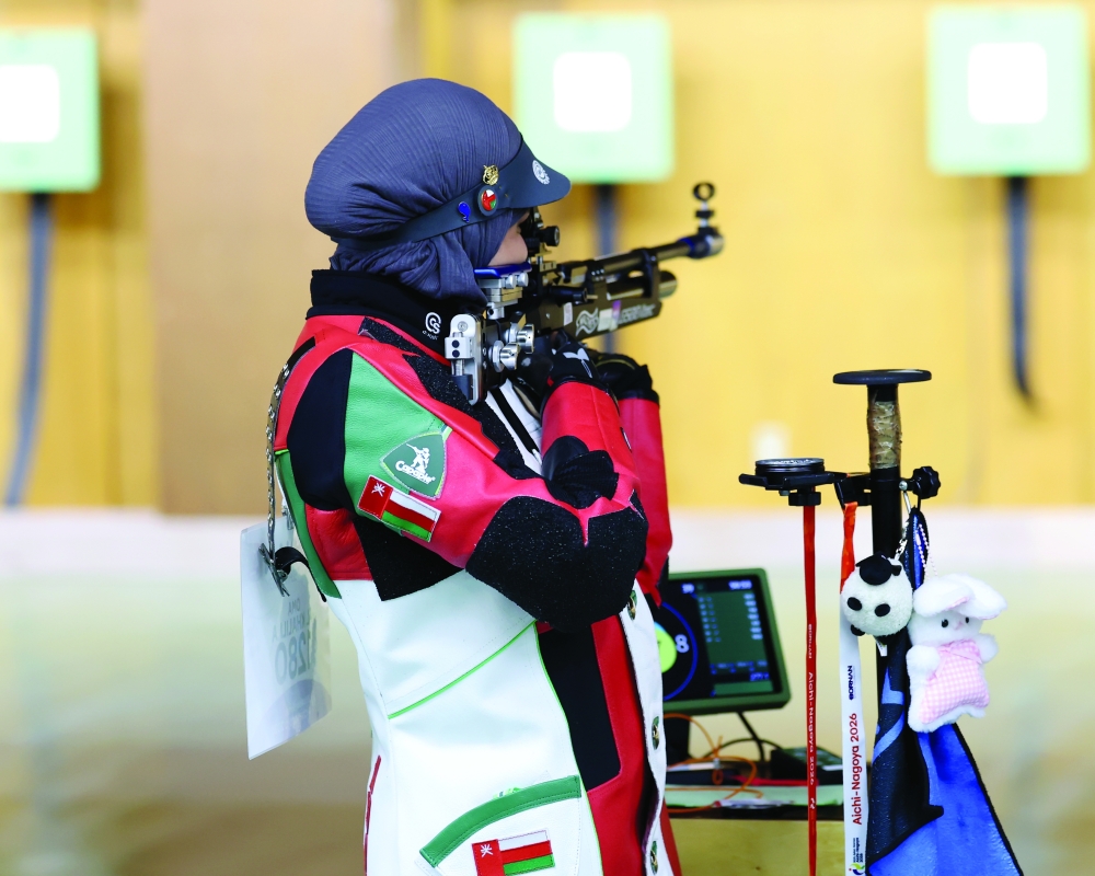 The Omani mixed 10m shooting team, comprising Al Anoud al Khalili and Khalid al Kalbani, finished sixth out of 17 participating teams with a score of 628.3 points.
