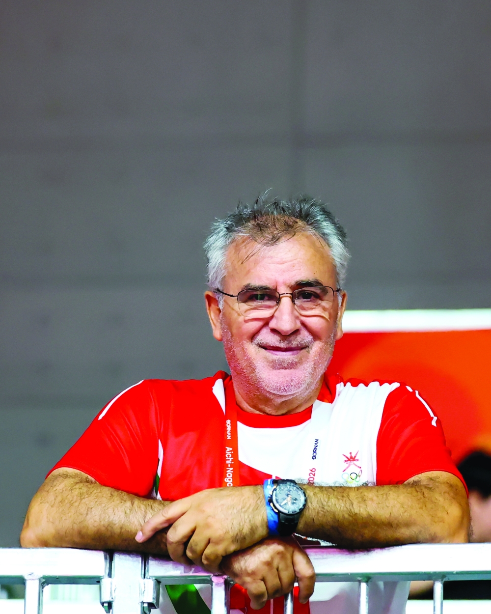 Oman fencing coach Hicham Ben Ali Karchoud.
