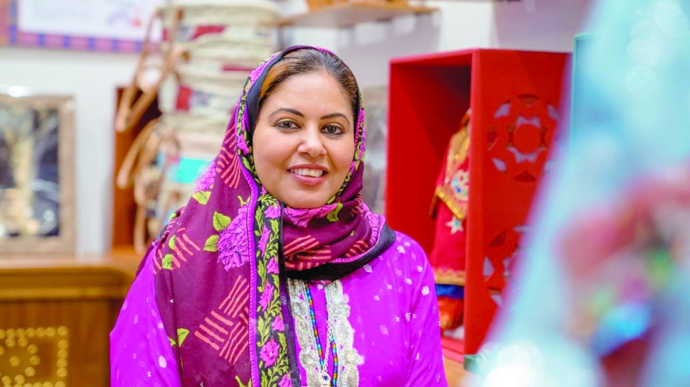 Zuwaina bint Sultan Al RashdI, a prominent Omani entrepreneur and the founder and CEO of Dar Al Herfya (also known as the World of Handicrafts 