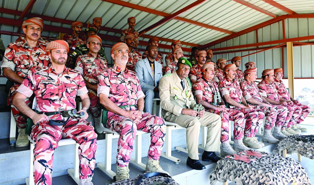 The ceremony was held at the military training range in the Wilayat of Al Jabal Al Akhdar. - ONA