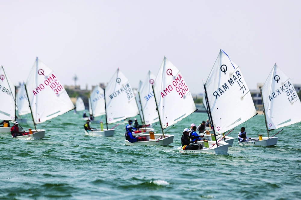 Sailors during the Arab championship in Jeddah.