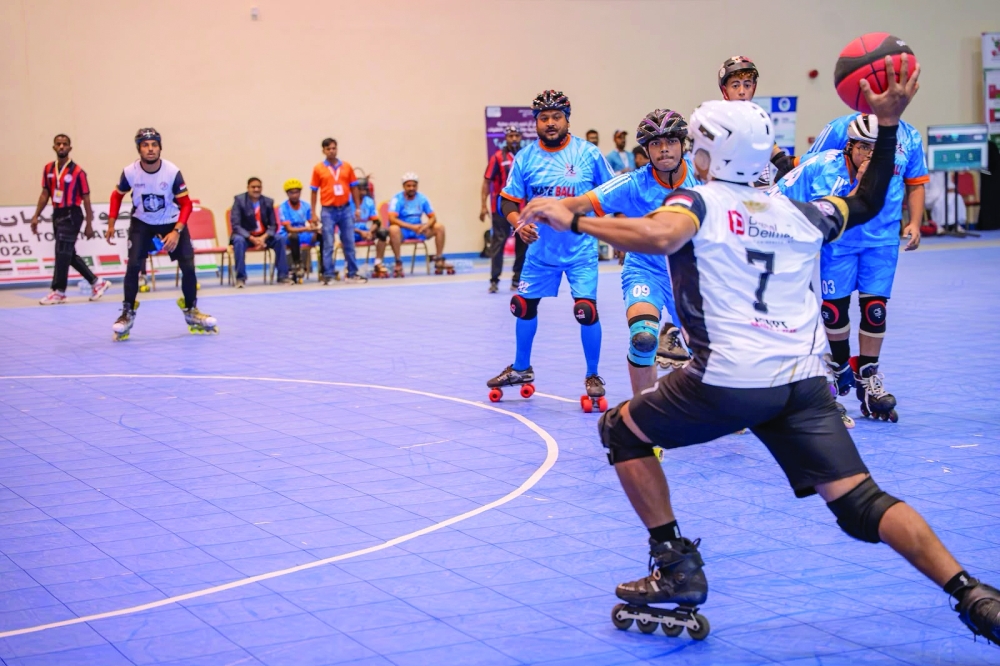 Egypt and India players in action.