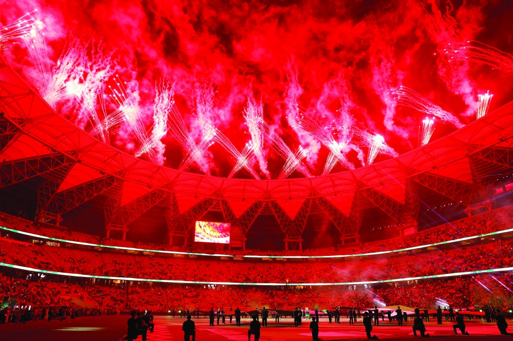 General view inside the stadium before the opening match at King Abdullah Sports City Stadium, Jeddah, Saudi Arabia. 