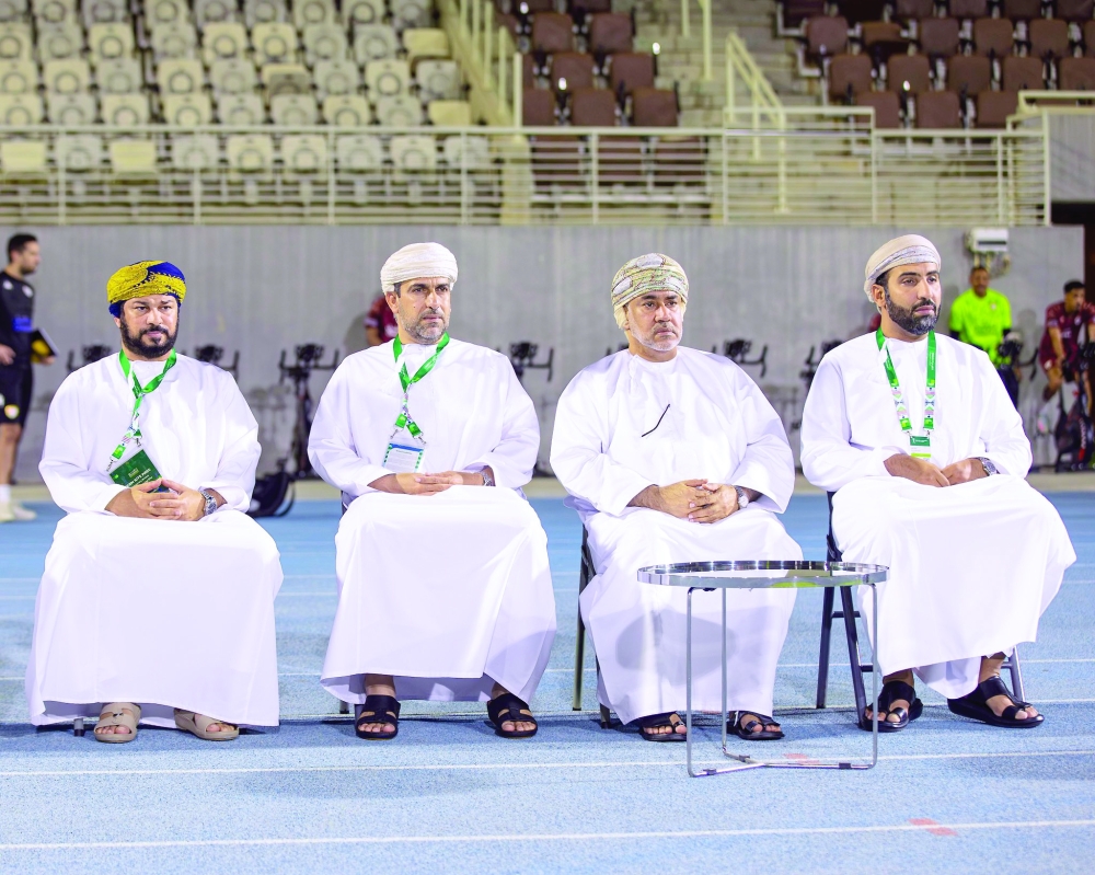 The Oman Football Association delegation in Jeddah.