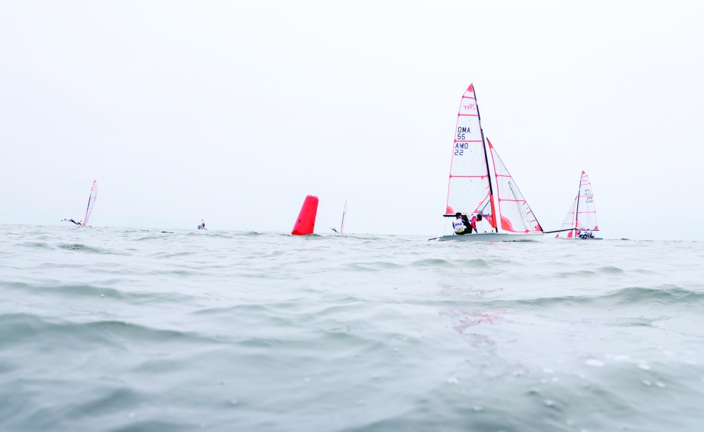 Sailing events were postponed due to weather conditions.