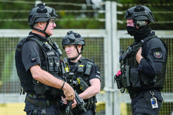 UK police probe explosives offences incident near air base