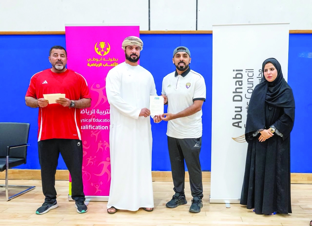 The five-day course was organised by the Abu Dhabi Sports Council in cooperation with the UAE Volleyball Association.