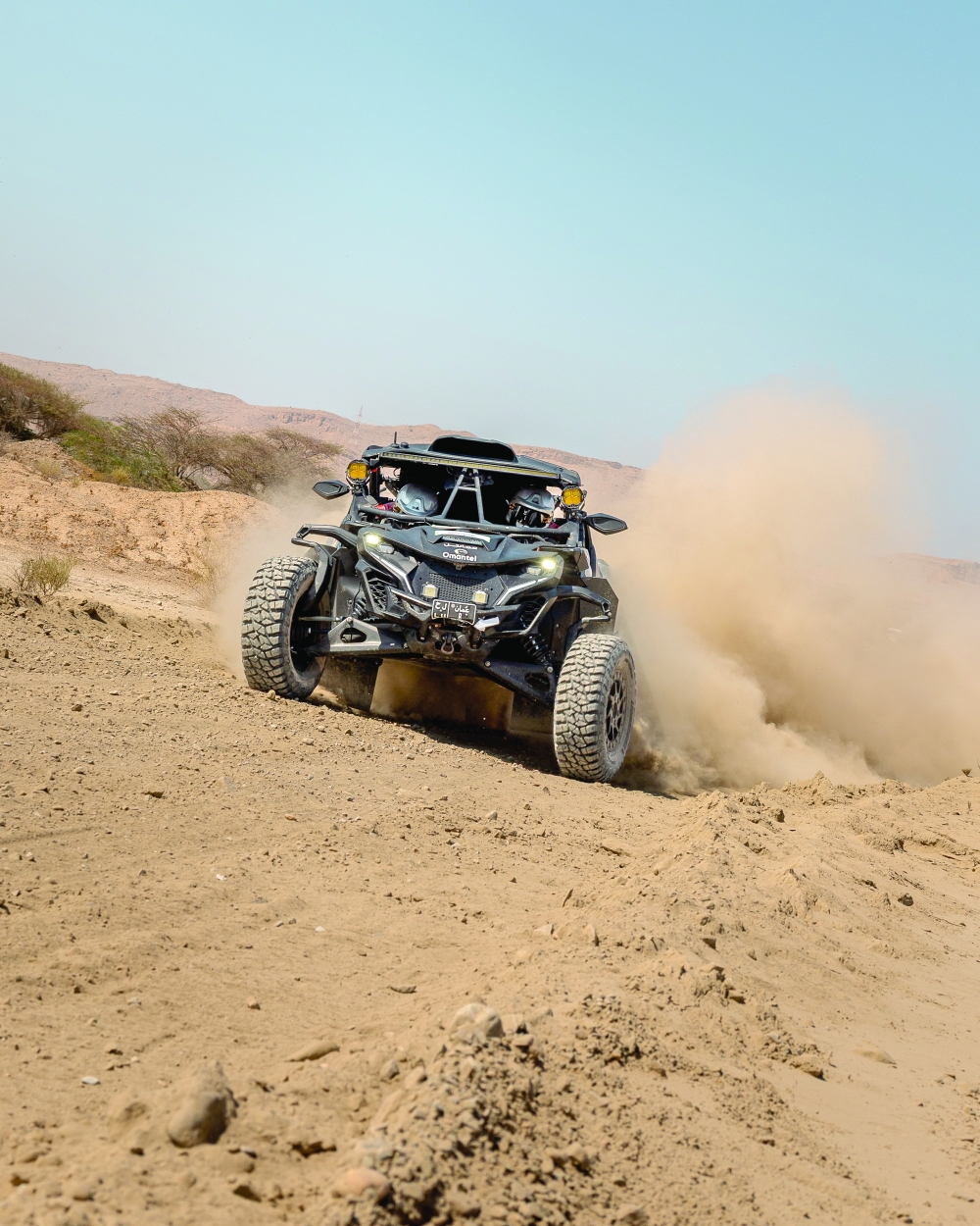 Zakariya al Aamri and co-driver Taha al Zadjali secured third place in another Can-Am X3 (T4).