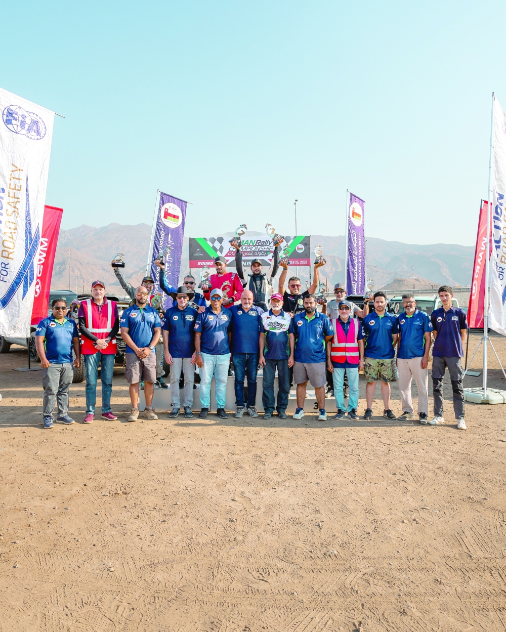 The rally, organised by the Oman Automobile Association (OAA), took the eight local competitors through the challenging gravel stages of Jafnayn and Misfah.