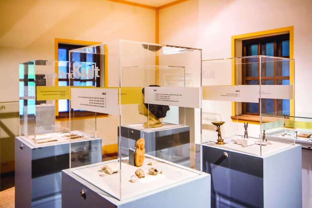 Exhibition room at the Roman Villa Borg.