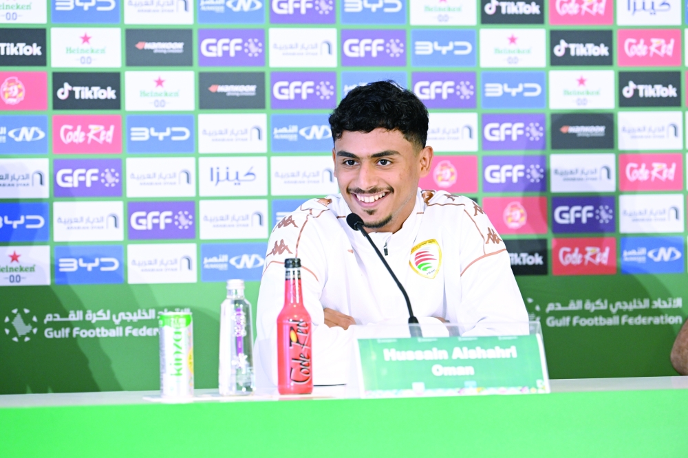 Oman midfielder Hussein al Shahri shared his coach’s confidence. — Abdulwahid al Hamadani
