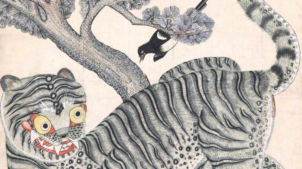 Tiger and magpie, 19th century. National Museum of Korea