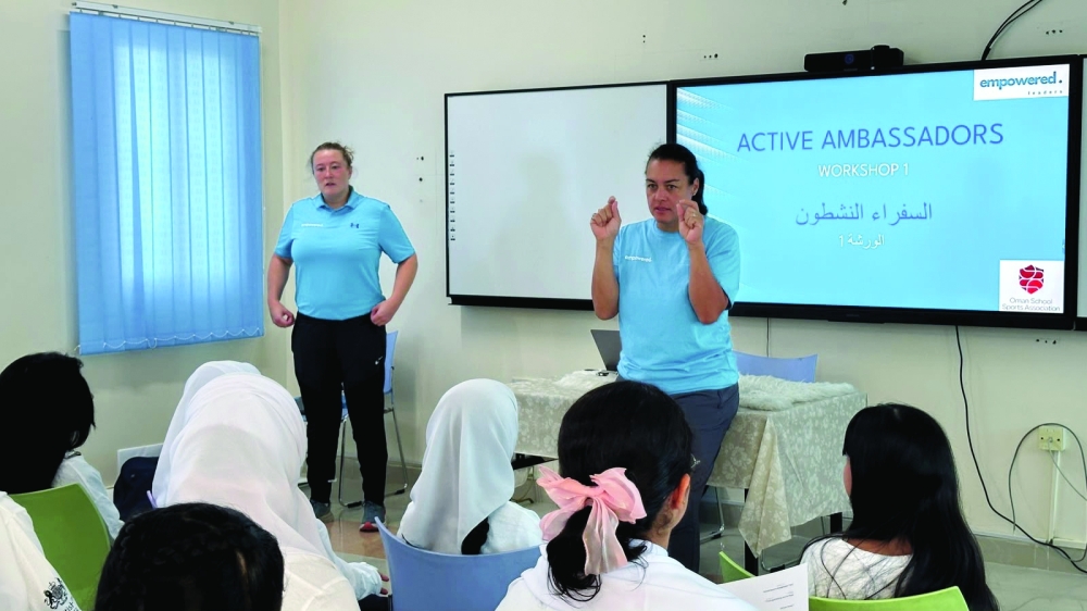 The Sports Ambassadors programme encourages girls to take leadership roles.