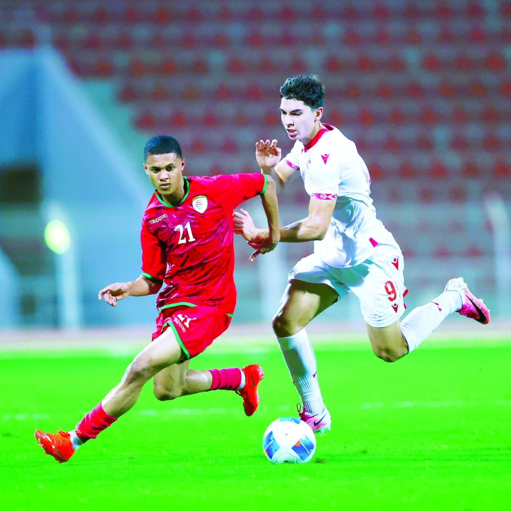 Action from Oman’s friendly victory over Tajikistan as part of their preparations for upcoming regional competitions.