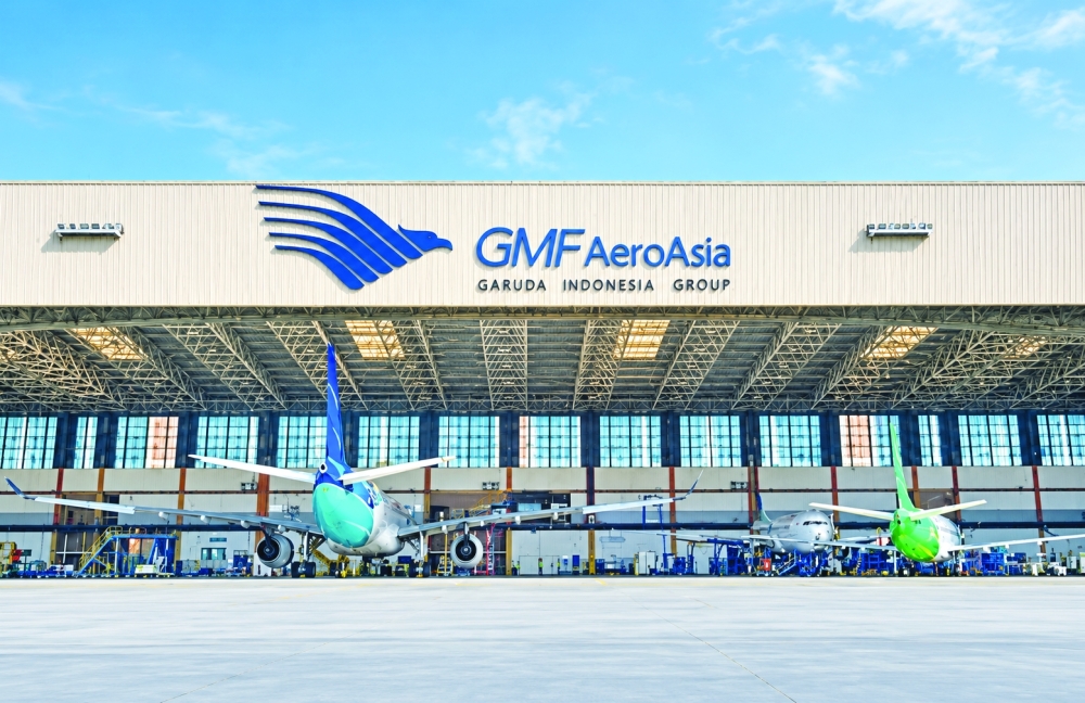 The purpose-built MRO facility at Muscat International Airport can accommodate both narrow-body and wide-body aircraft.