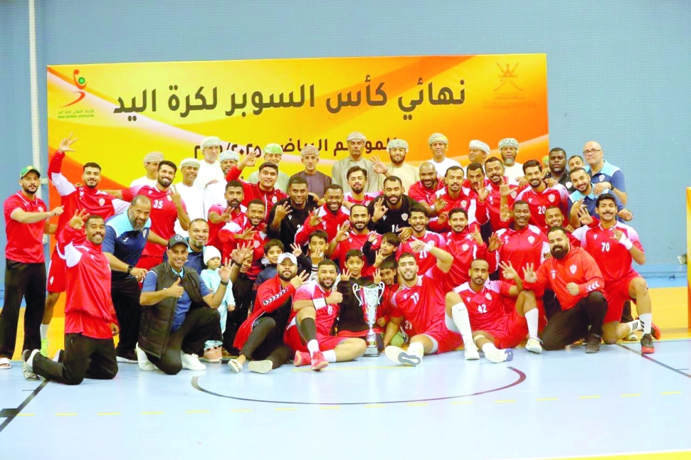 Oman Club won the handball Super Cup in last edition.