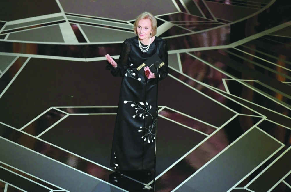 US actress Eva Marie Saint presented the Oscar for Best Costume Design during the 90th Annual Academy Awards in 2018 — AFP