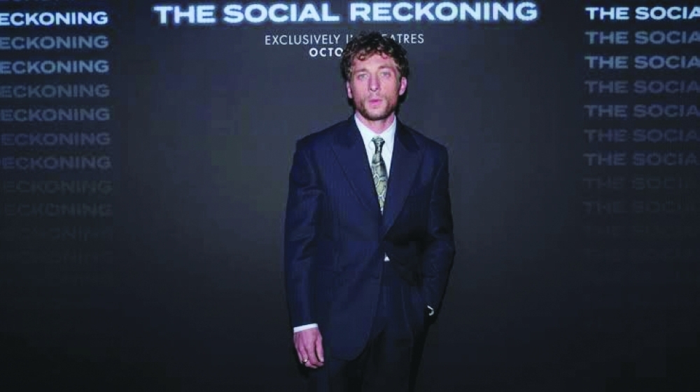 Jeremy Allen White at the premiere of 'The Social Reckoning' in New York — AFP
