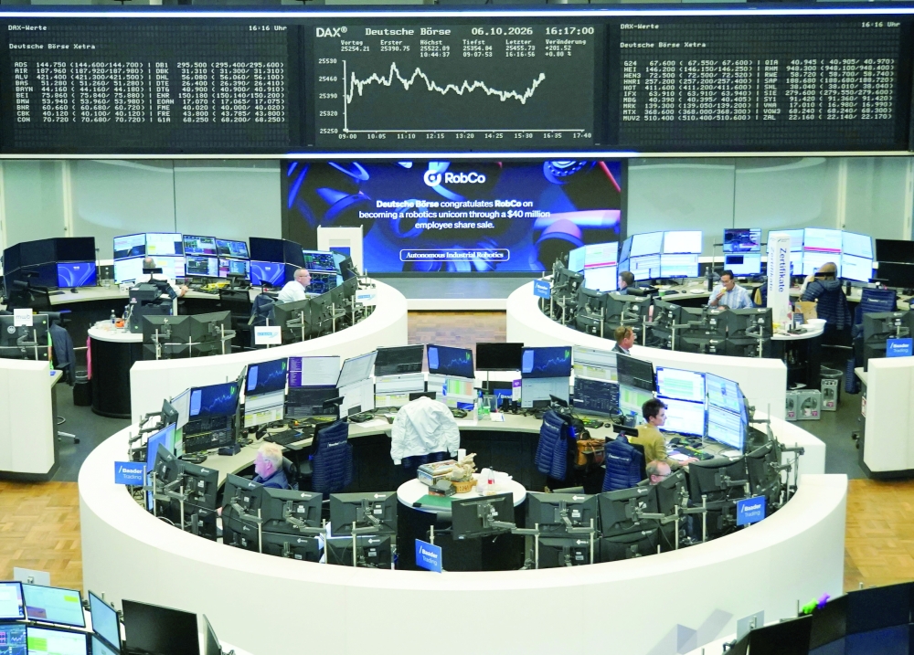 Chart of German share price DAX at the stock exchange in Frankfurt, Germany. — Reuters