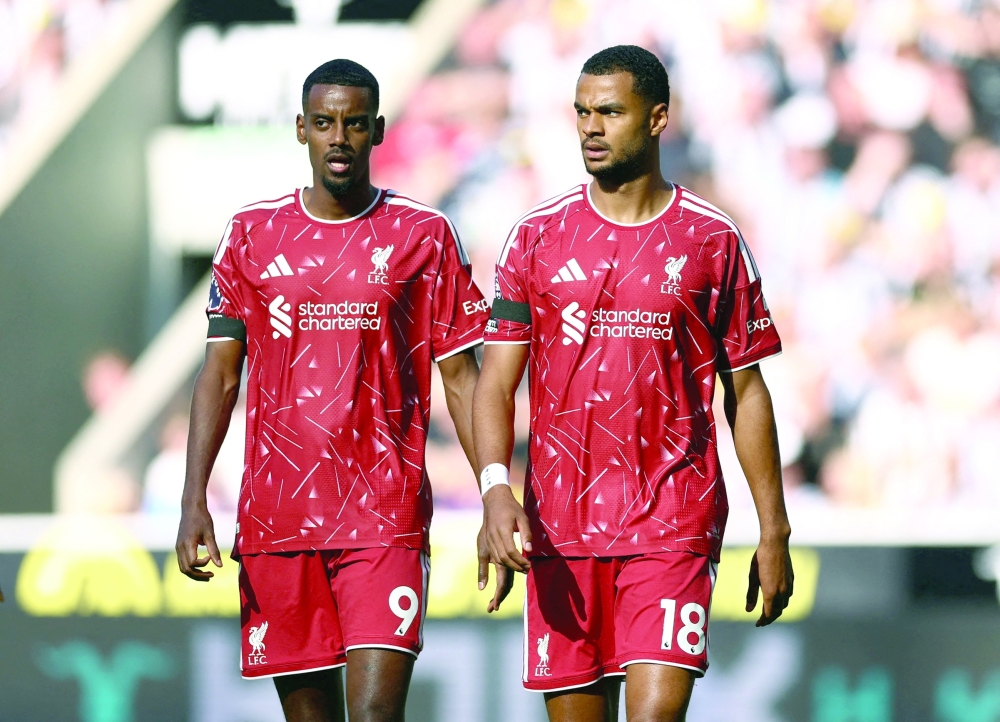 Liverpool's Alexander Isak and Cody Gakpo. — Reuters 