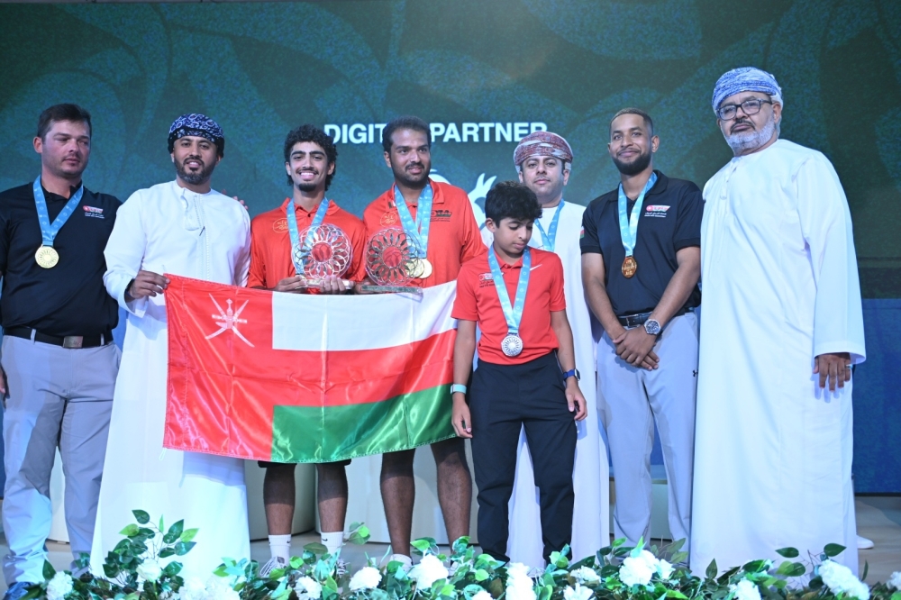  Oman national age-group golf team crowning two gold an a silver 