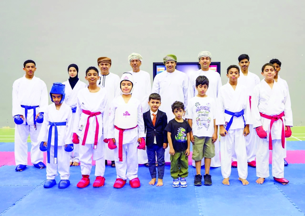Referees attend the karate training and classification course at the Sultan Qaboos Sports Complex in Bausher.
