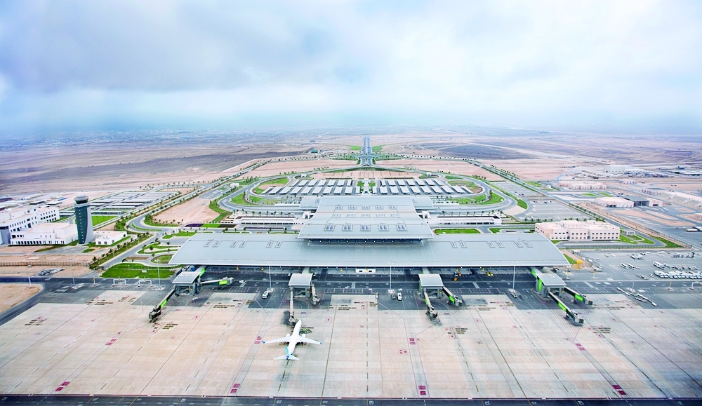 International flights arriving at and departing from Muscat, Salalah and Suhar airports totalled 53,716.