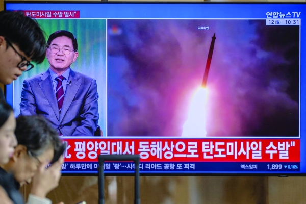 N Korea fires 'several ballistic missiles' into Sea of Japan