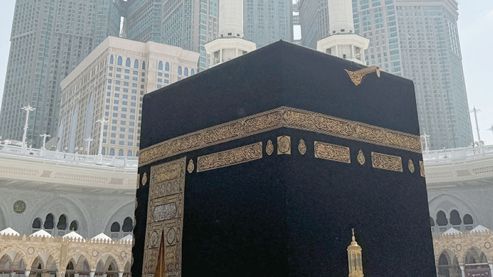 Pilgrims perform Umrah at the Grand Mosque in the holy city of Mecca, Saudi Arabia, on Tuesday. —Reuters