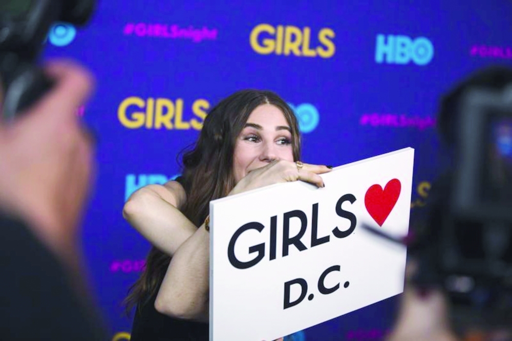 Cast member Zosia Mamet during the premiere of the third season of the show in New York in 2014— Reuters
