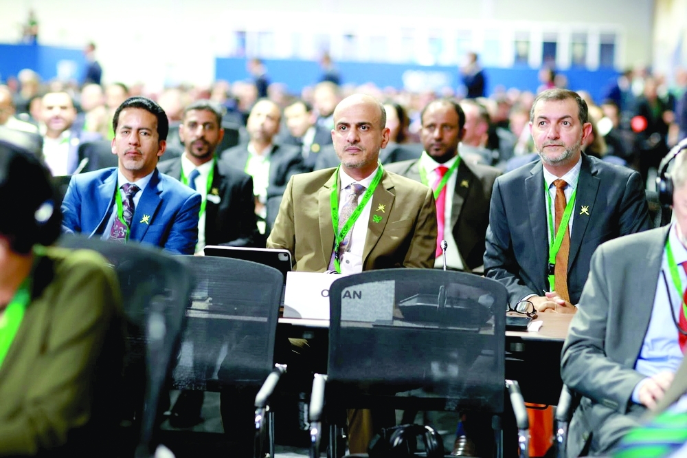 Dr Abdullah bin Ali al Amri, EA Chairman, led Oman's delegation to COP17.