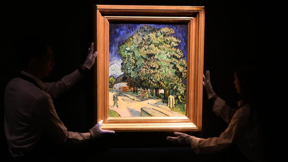 Vincent van Gogh's 'Chataigniers en fleur' is from the last two months of his life — AFP