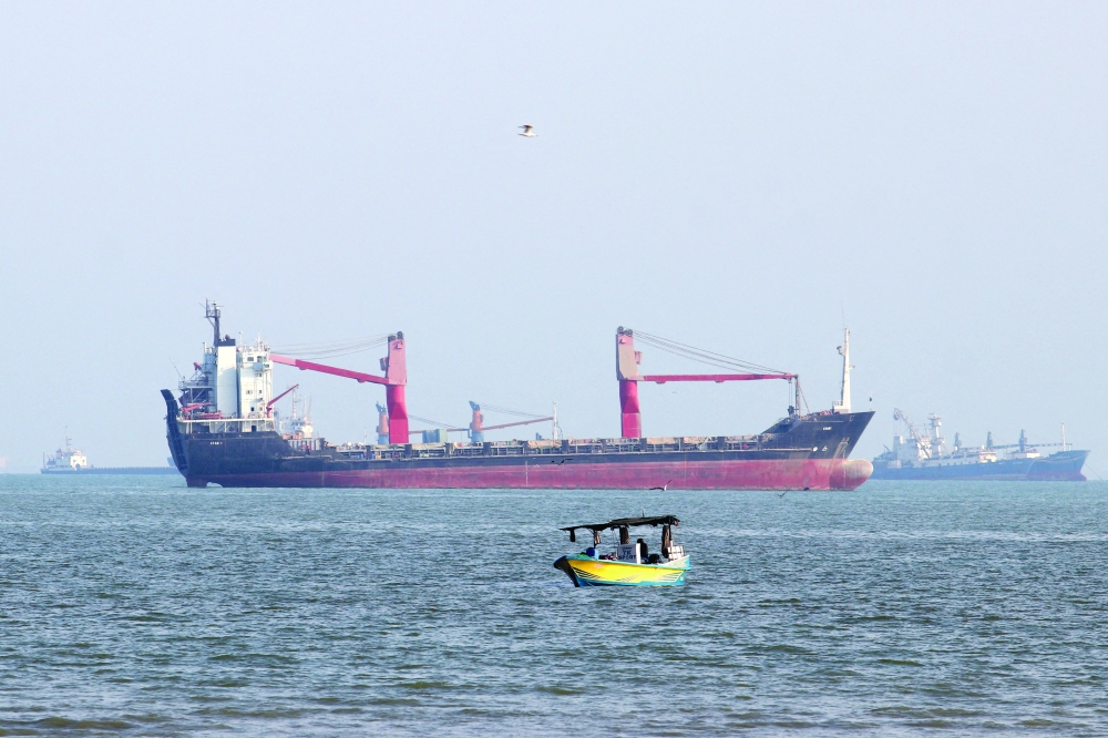 Vessels in the Strait of Hormuz near the beach of Bandar Abbas, Iran. — Reuters file photo