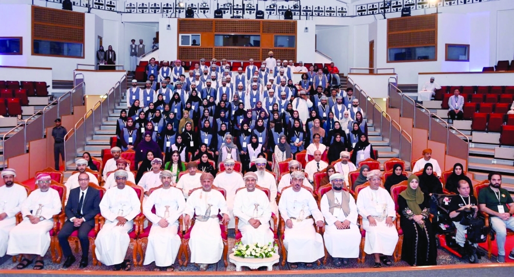 Officials join contestants at the opening of the Oman University Programming Contest 2026 at Sultan Qaboos University on Tuesday.
