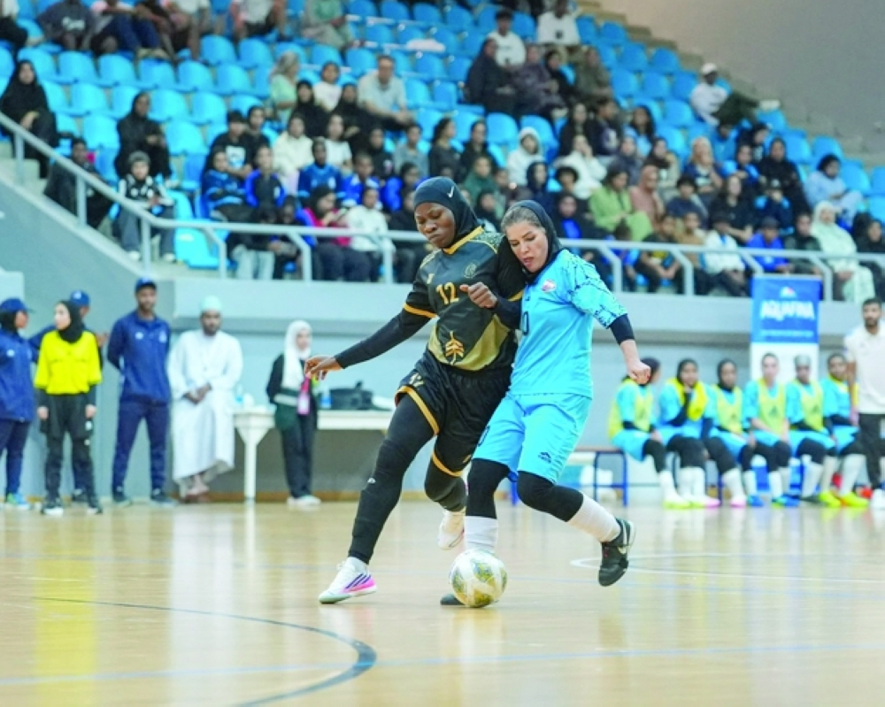Qurayat and Masirah secured victories in the second round of the second stage of the Women’s Futsal League.